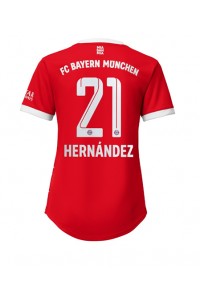 Fotbalové Dres Bayern Munich Lucas Hernandez #21 Dámské Domácí Oblečení 2022-23 Krátký Rukáv